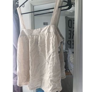 Cream linen top